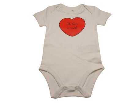 &#039;Ik ben uniek&#039; Babyromper